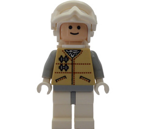 LEGO Rebel Trooper (Hoth) met Zandbruin Vest en Snow Stofbril Minifiguur