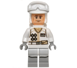 LEGO Rebel Trooper (Hoth) met Wit Uniform en Cheek Lines Minifiguur