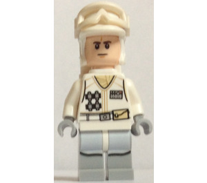 LEGO Rebel Trooper (Hoth) with White Uniform and Frown Minifigure