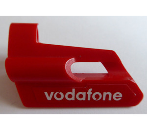 LEGO Rød 3D Panel 24 med 'vodafone' Klistermærke (47712)