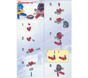 LEGO rouge et Bleu Player 3559 Instructions