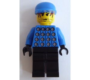 LEGO Rot und Blau Team Goalkeeper mit "1" Minifigur