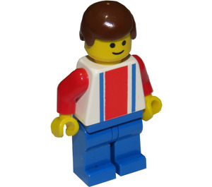 LEGO Czerwony I Niebieski Team Player z Number 10 Minifigurka