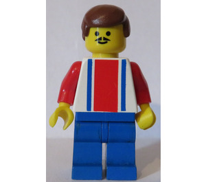 LEGO Red and Blue Team Player with Number 4