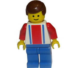 LEGO Red and Blue Team Player with Number 7 Minifigure