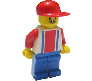 LEGO Red and Blue Team Player with Number 9 Minifigure