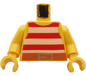 LEGO Rood en Wit Striped Tank Top (973)