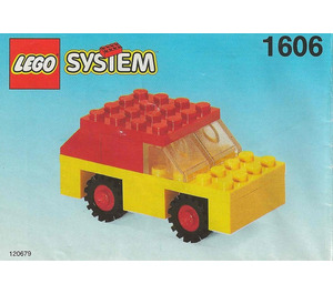 LEGO Red and Yellow Car Set 1606