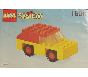 LEGO rot und Gelb Auto 1606 Instructions