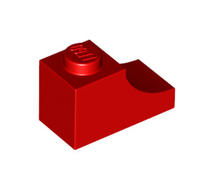 LEGO rot Bogen 1 x 2 Invertiert (78666)