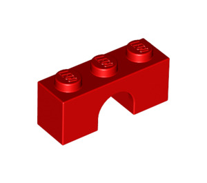 LEGO rot Bogen 1 x 3 (4490)