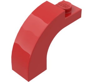 LEGO Rouge Arche 1 x 3 x 2 avec Haut incurvé (6005 / 92903)