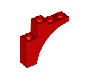 LEGO rot Bogen 1 x 4 x 3 (80543)