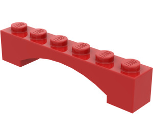 LEGO rouge Arche
 1 x 6 Arc surélevé (92950)