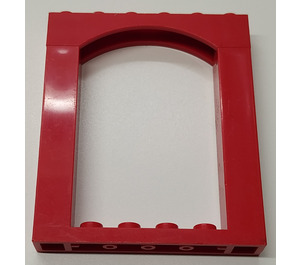 LEGO Red Arch 1 x 6 x 5 with Supports and Plate (30257)