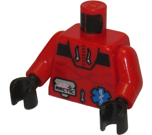 LEGO Red Arctic Paramedic Torso (973)