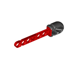 LEGO Rood Pijl met Soft Zwart Rubber Einde (57028)