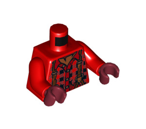 LEGO Rood Axel Chops Minifig Torso (973 / 76382)