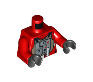 LEGO Rood B-Vleugel Piloot Torso (973 / 76382)