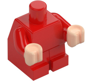 LEGO Red Baby Body with Light Flesh Hands (25128)