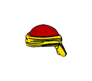 LEGO Red Bald Head with Yellow Bandana