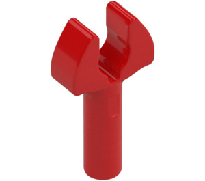 LEGO Red Bar 1 with Clip (with Gap in Clip) (41005 / 48729)