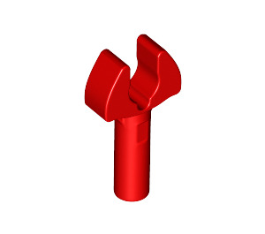 LEGO rouge Barre 1 avec Agrafe (avec espace dans le clip) (41005 / 48729)