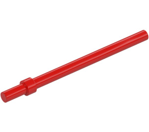 LEGO Red Bar 6 with Thick Stop (28921 / 63965)