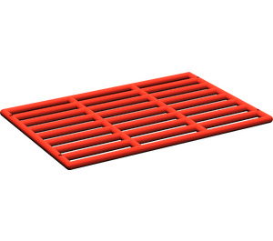 LEGO Red Bar 9 x 13 Grille (6046)