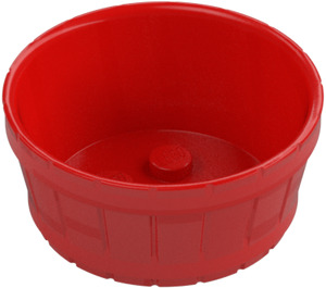 LEGO Rouge Baril 4.5 x 4.5 avec trou d'axe (64951)