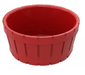 LEGO Rouge Baril 4.5 x 4.5 sans trou d'axe (4424)