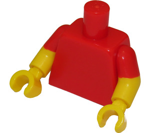 LEGO Červená Bart Simpson Trup s Slingshot Dekorace (973 / 16360)