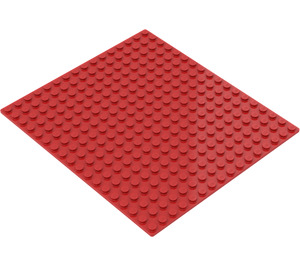 LEGO Rood Grondplaat 16 x 18