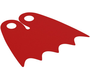 LEGO Red Batman Cape with 5 Points and Spongy Fabric with Hole in Neck (39444 / 69486)