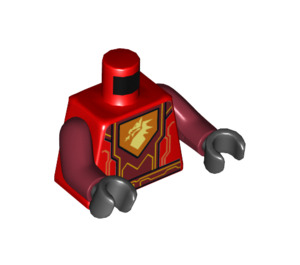 LEGO Rouge Battle Costume Macy Minifigurine Torse (973 / 76382)