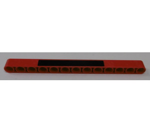 LEGO Rood Balk 13 met Zwart Area Sticker (41239)