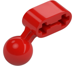 LEGO Red Beam 2 with Angled Ball Joint (50923 / 59141)