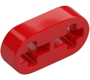 LEGO Rosso Trave 2 x 0.5 con Asse Fori (41677 / 44862)