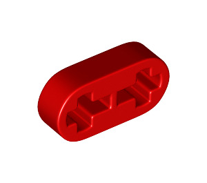 LEGO rouge Faisceau 2 x 0.5 avec Essieu des trous (41677 / 44862)