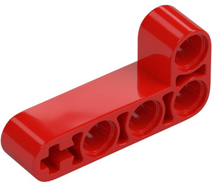 LEGO Red Beam 2 x 4 Bent 90 Degrees, 2 and 4 holes (32140 / 42137)