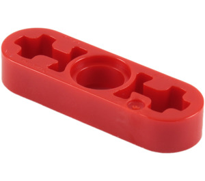 LEGO rouge Faisceau 3 x 0.5 Mince avec Essieu des trous (6632 / 65123)