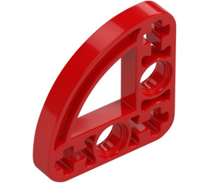 LEGO Red Beam 3 x 3 x 0.5 Bent 90 Degrees Quarter Circle (32249 / 65125)