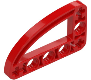 LEGO Red Beam 3 x 5 x 0.5 Bent 90 Degrees Quarter Ellipse (32250 / 65714)