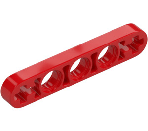 LEGO Rosso Trave 5 x 0.5 Sottile con Asse Fori (11478 / 44864)