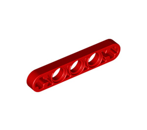 LEGO Red Beam 5 x 0.5 Thin with Axle Holes (11478 / 44864)