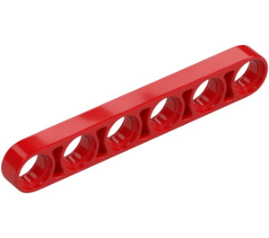 LEGO Red Beam 6 x 0.5 Thin (28570 / 32063)