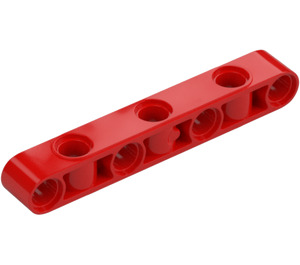 LEGO Rød Bjelke 7 med Side Hull (2391)