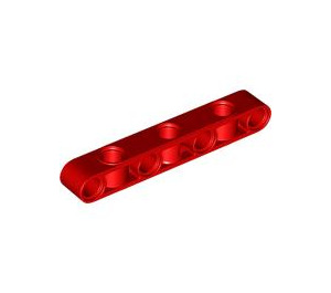 LEGO Red Beam 7 with Side Holes (2391)