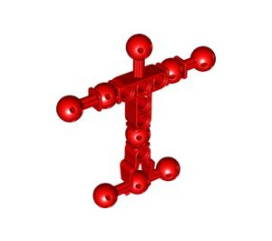 LEGO Red Beam Torso 9 x 9 with Ball Joints (90625)