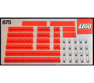 LEGO Red Beams with Connector Pegs Set 875